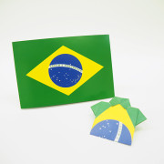 国旗メモ帳（ブラジル）