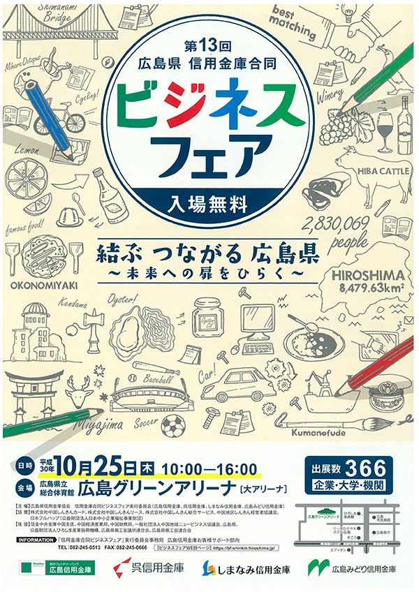 広島信用金庫主催のビジネスフェア2018